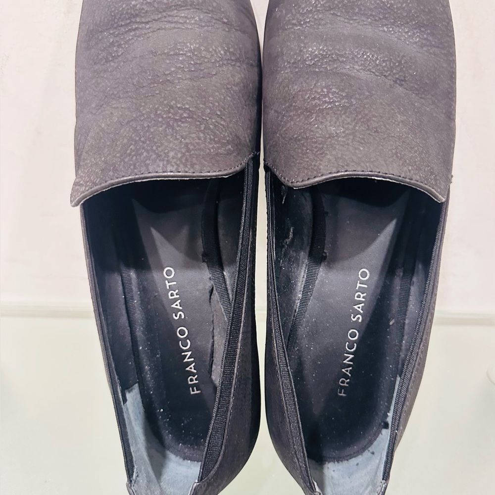 Franco Sarto Women’s Black Leather Shoes Size 8,5M - Picture 8 of 11
